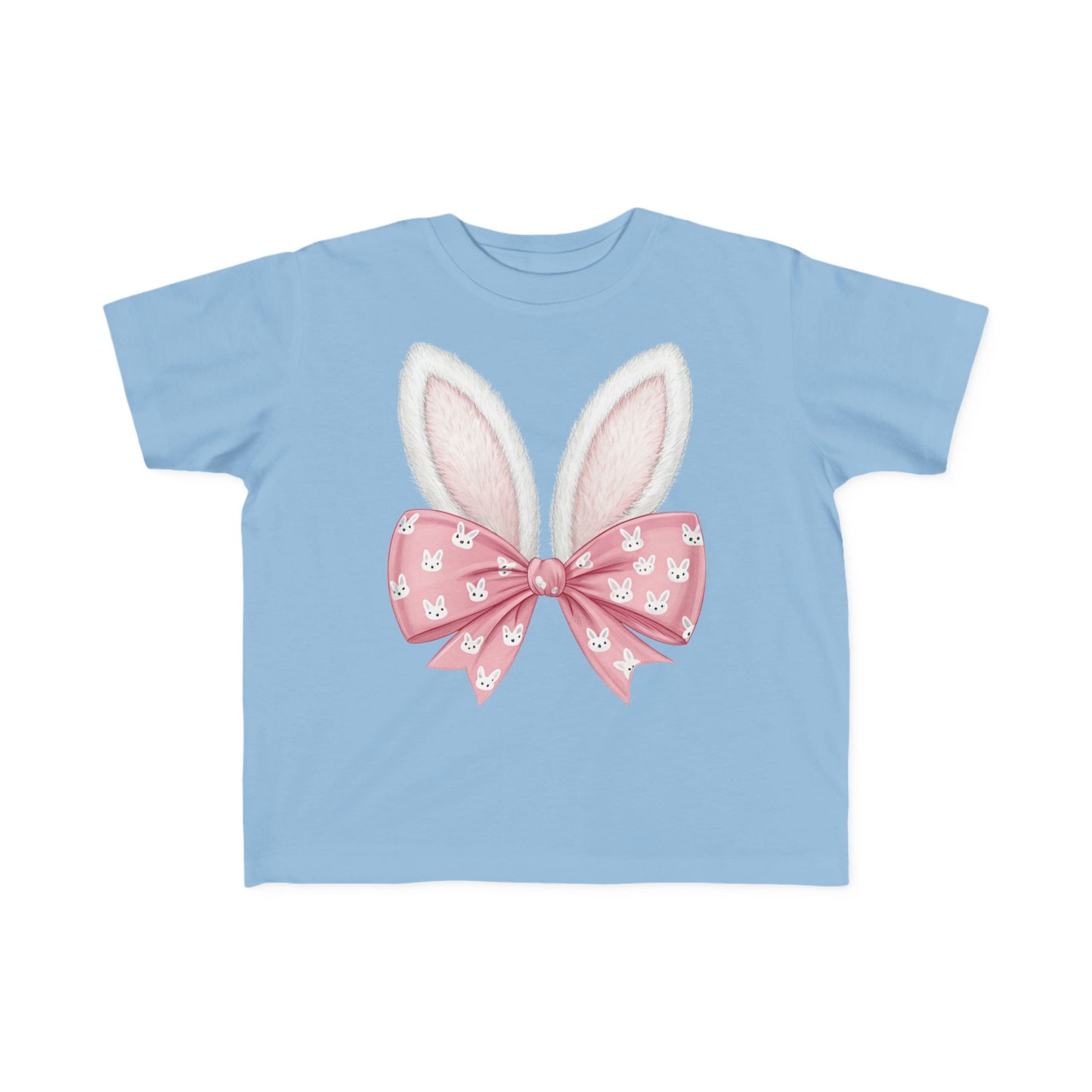 Easter Bunny Tee for Toddlers - Cute Rabbit Ears & Bow Design
