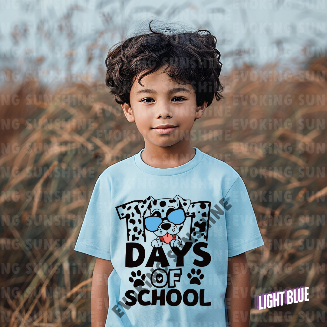 101 Days of School Shirt – Celebrate Milestones in Style! - Dalmation - Kids Heavy Cotton™ Tee