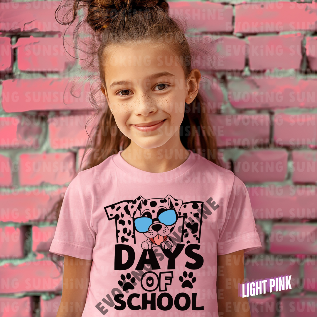 101 Days of School Shirt – Celebrate Milestones in Style! - Dalmation - Kids Heavy Cotton™ Tee