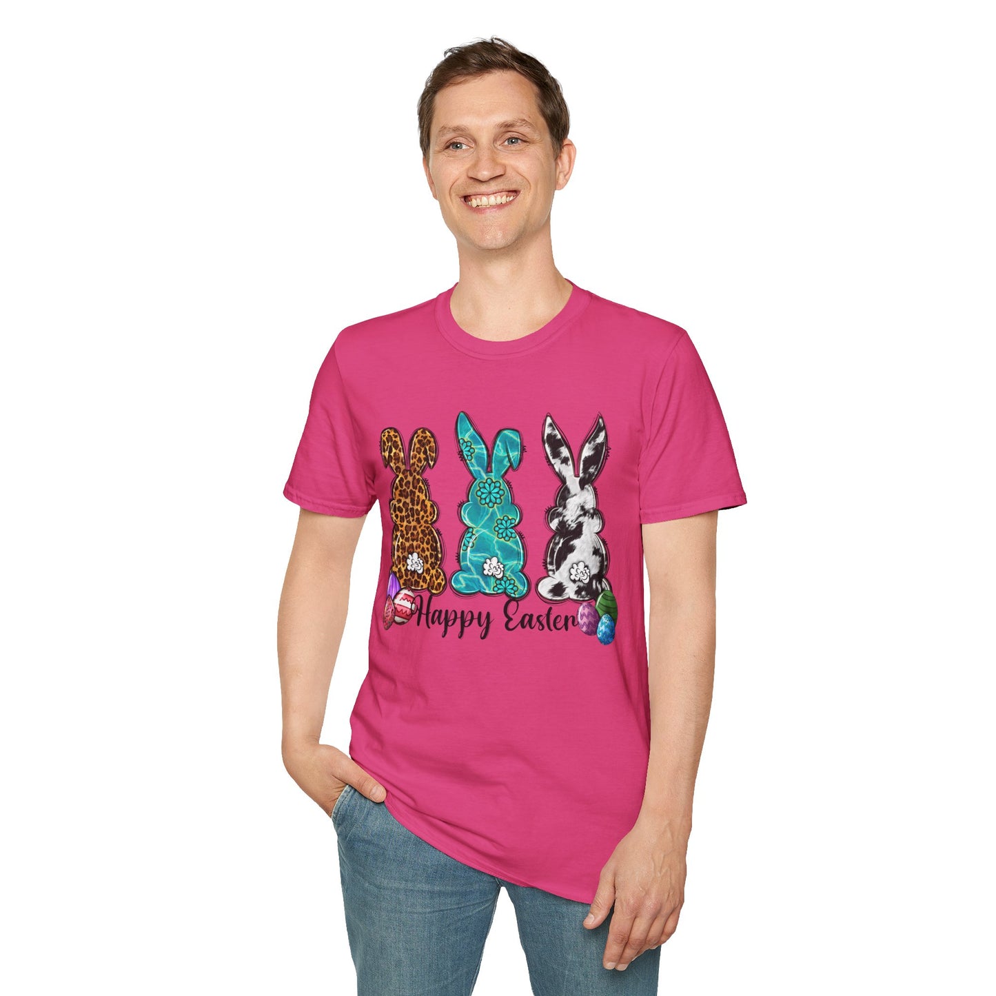 Happy Easter Bunny Unisex Softstyle T-Shirt
