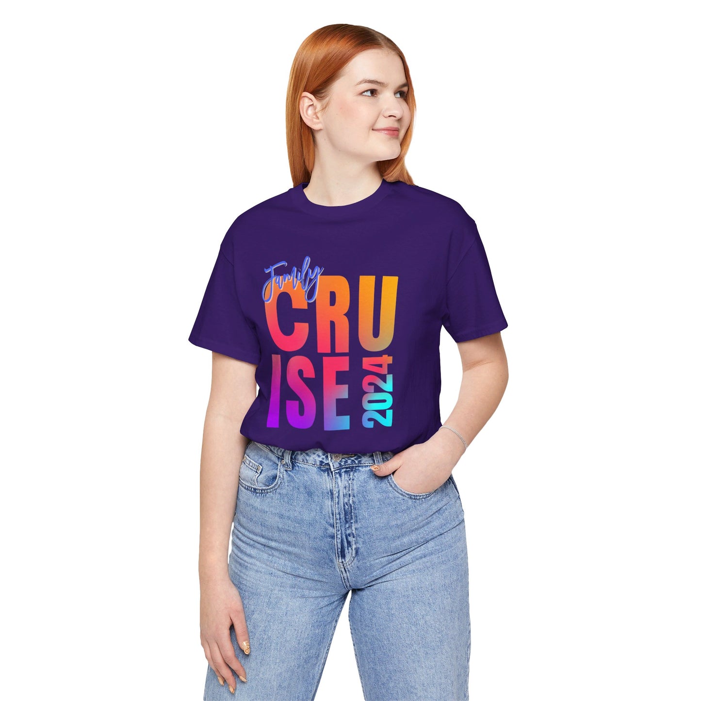 Family Cruise 2024, Adult, Unisex Jersey Short Sleeve Tee, Express Delivery available