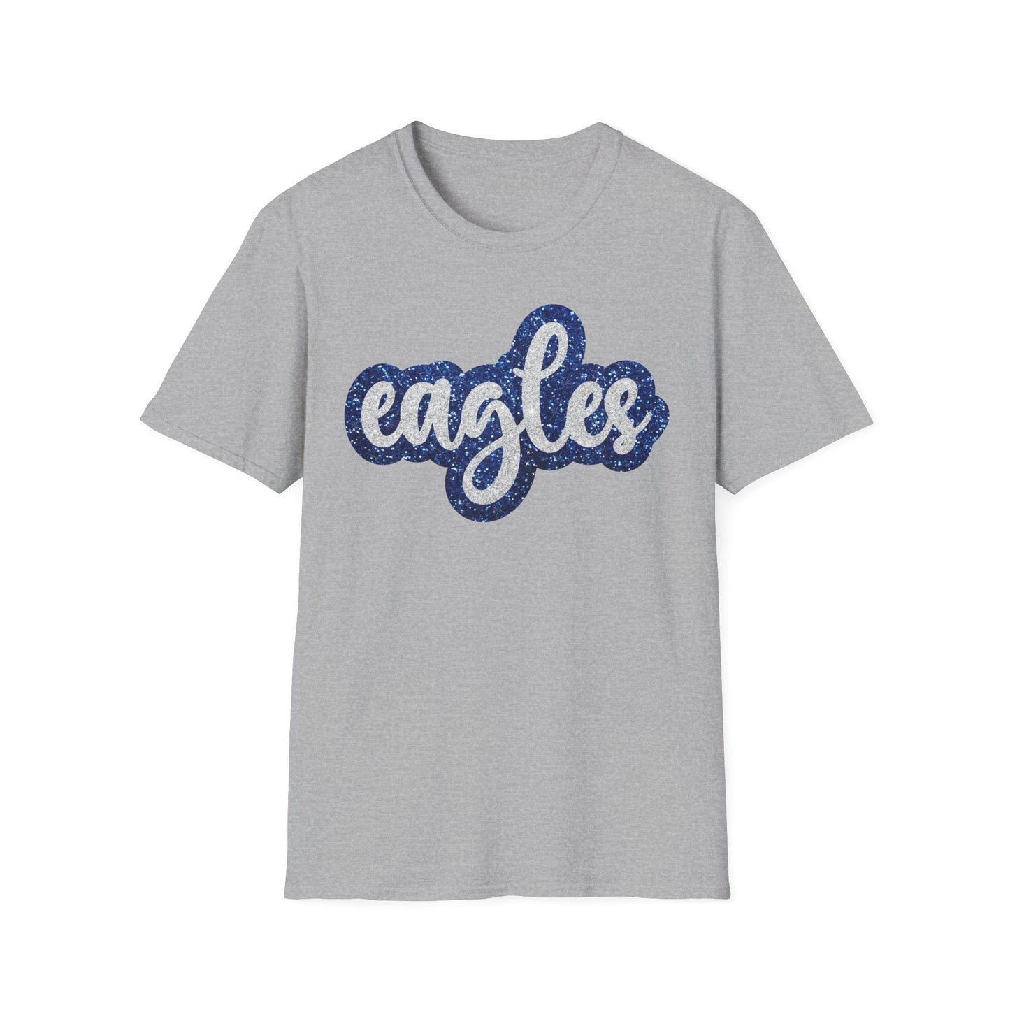 Eagles Faux Glitter Spirit T-Shirt - School - Sports - Celebration - Fan Shirt