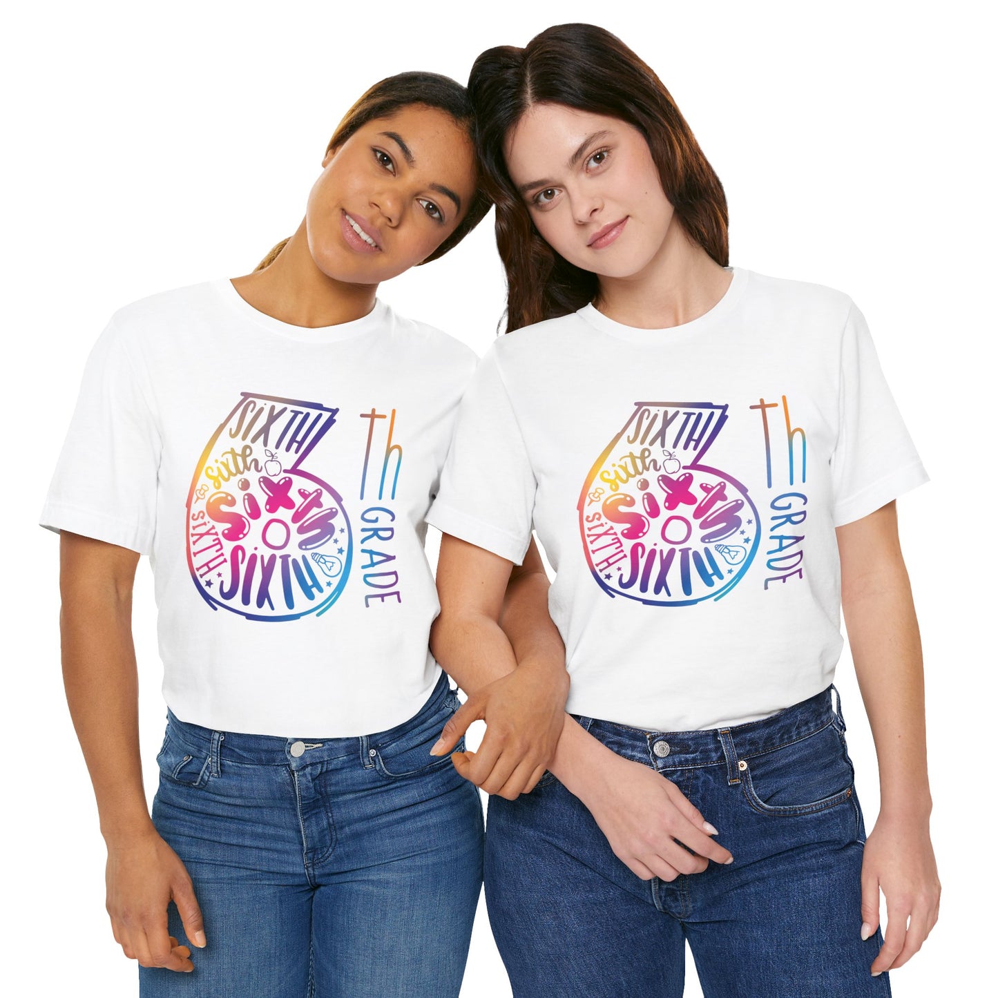 6th Grade Celebration Short Sleeve Shirt , Middle School, School Year, Sixth grade