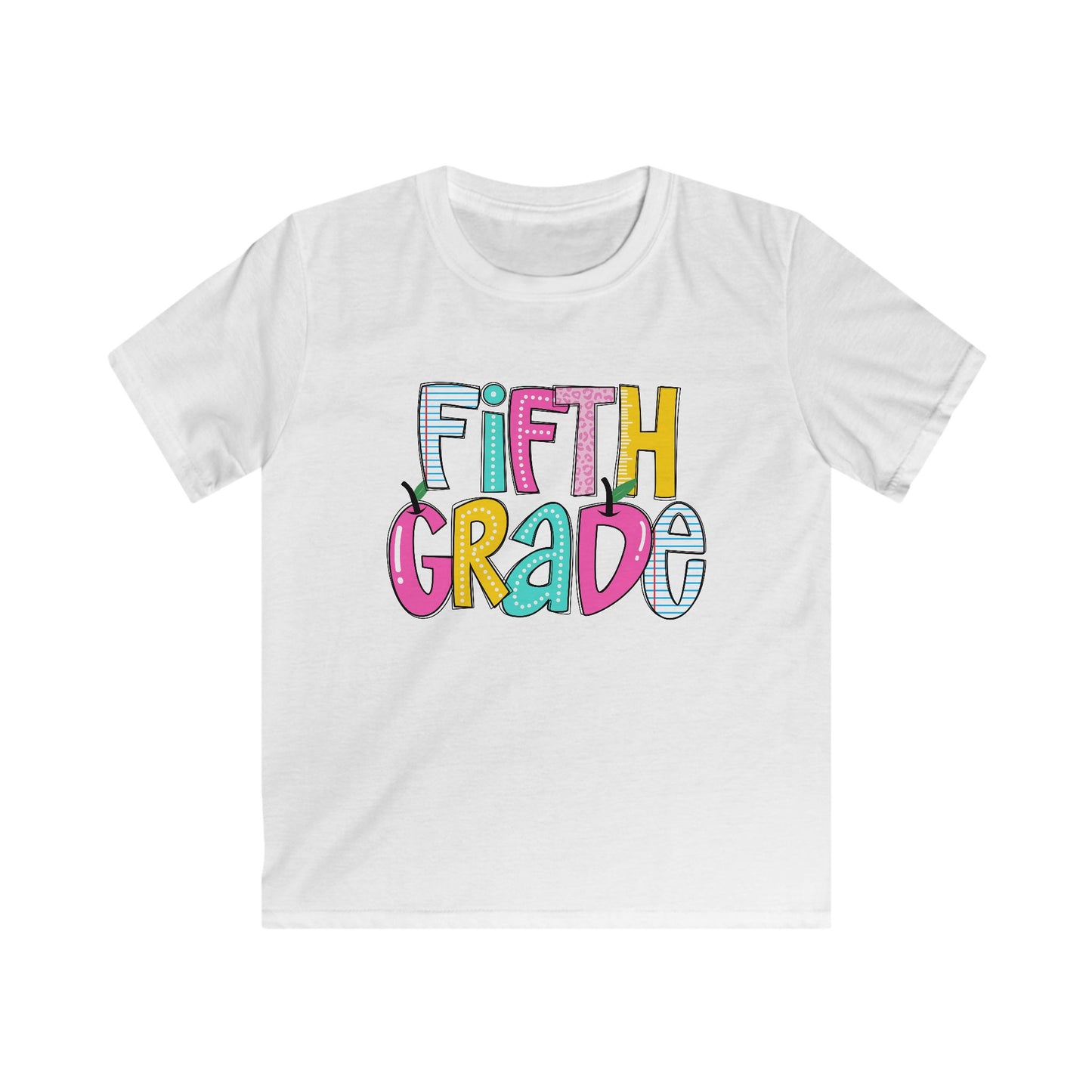 Fifth Grade Kids Tee, Fun Back-to-School Shirt, First Day of School, Last Year of Elementary School, Back to School