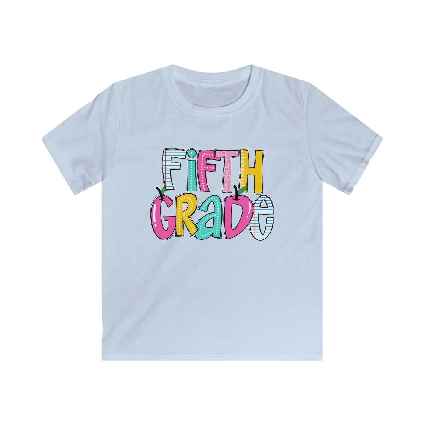 Fifth Grade Kids Tee, Fun Back-to-School Shirt, First Day of School, Last Year of Elementary School, Back to School
