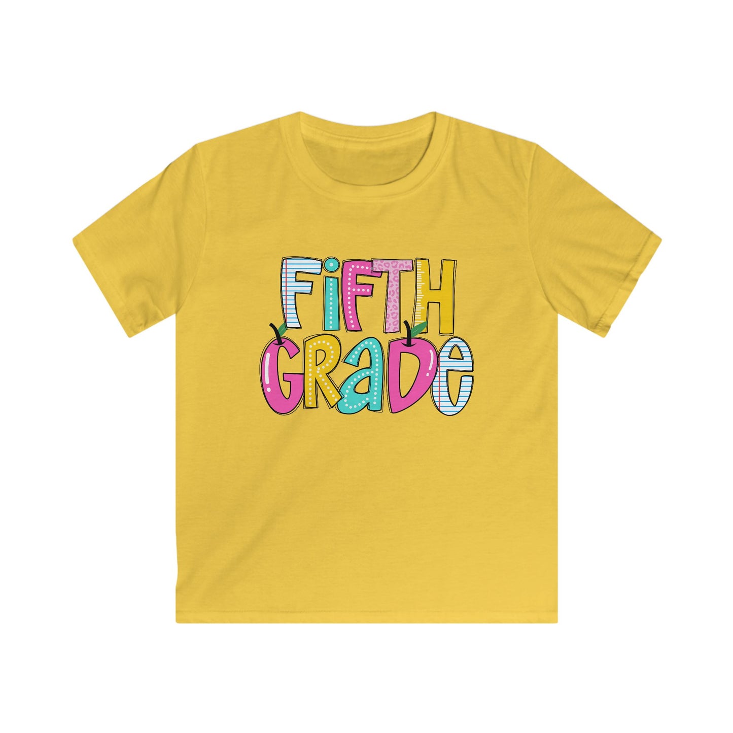 Fifth Grade Kids Tee, Fun Back-to-School Shirt, First Day of School, Last Year of Elementary School, Back to School