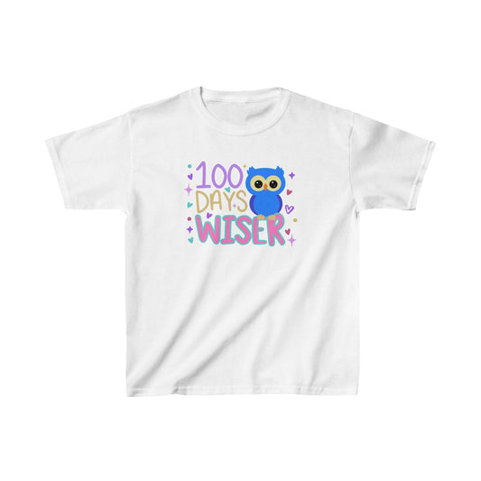 100 Days of Wiser Owl T-Shirt, Youth, School Spirit
