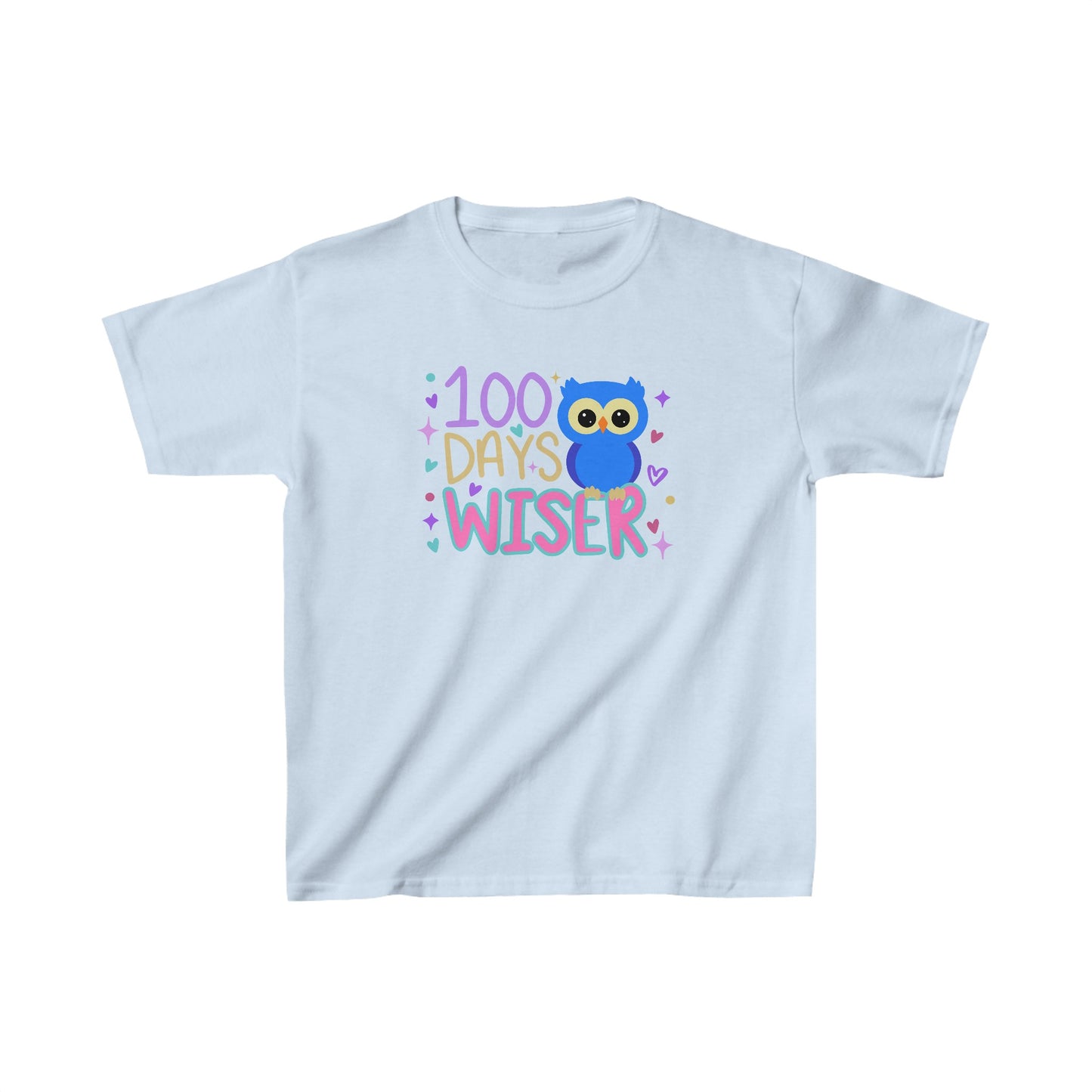 100 Days of Wiser Owl T-Shirt, Youth, School Spirit