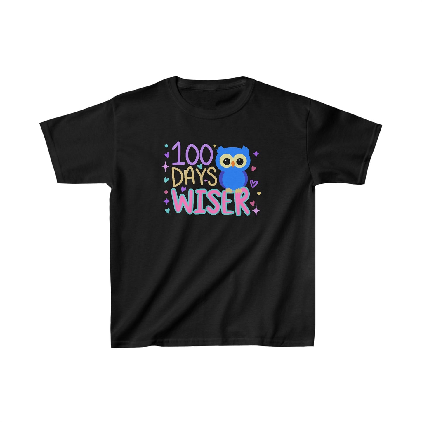 100 Days of Wiser Owl T-Shirt, Youth, School Spirit