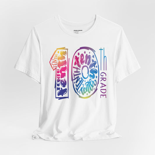 10th Grade Celebration Short Sleeve, High School, School Year, Tenth grade