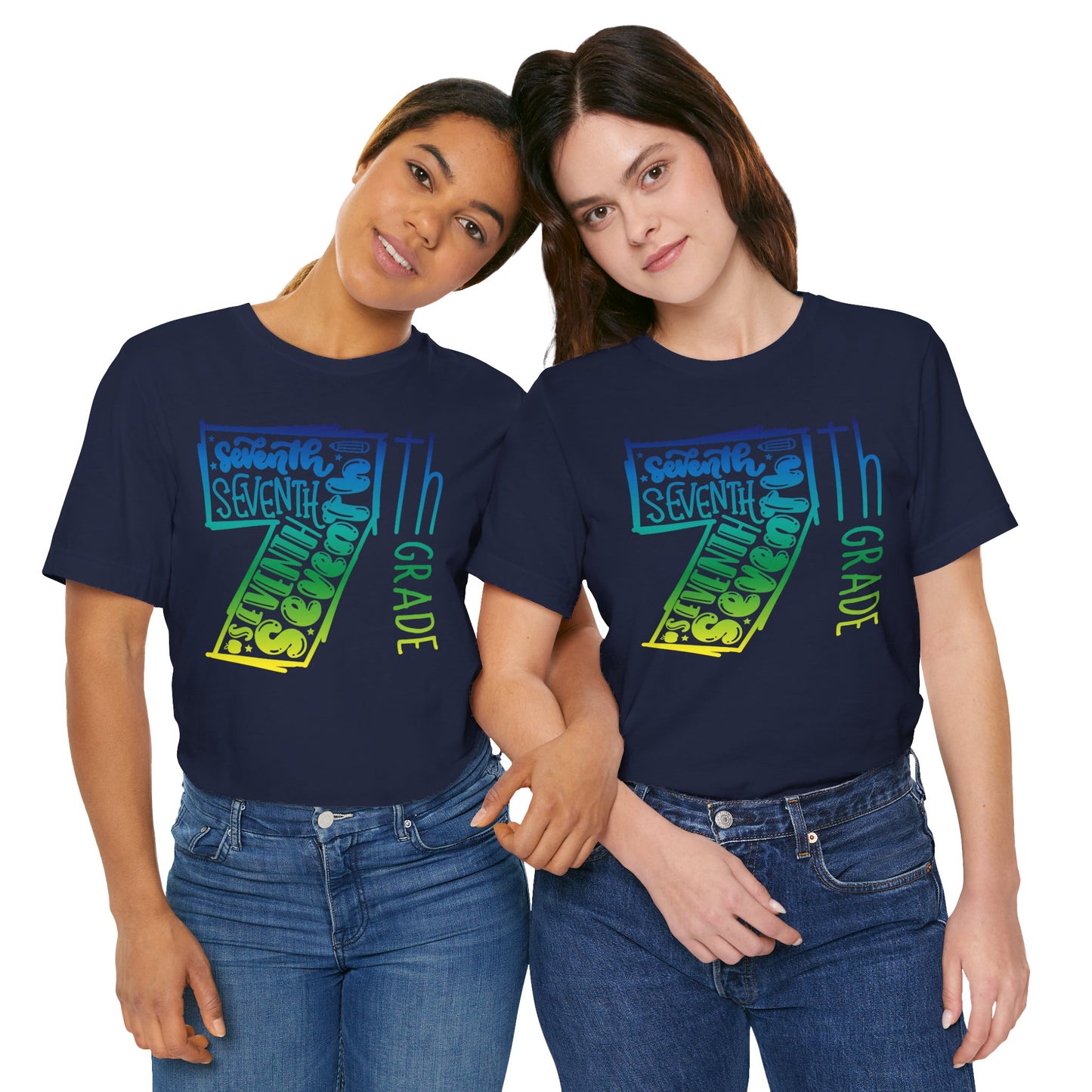 7th Grade Celebration Short Sleeve Tee, Middle School, School Year, Seventh grade