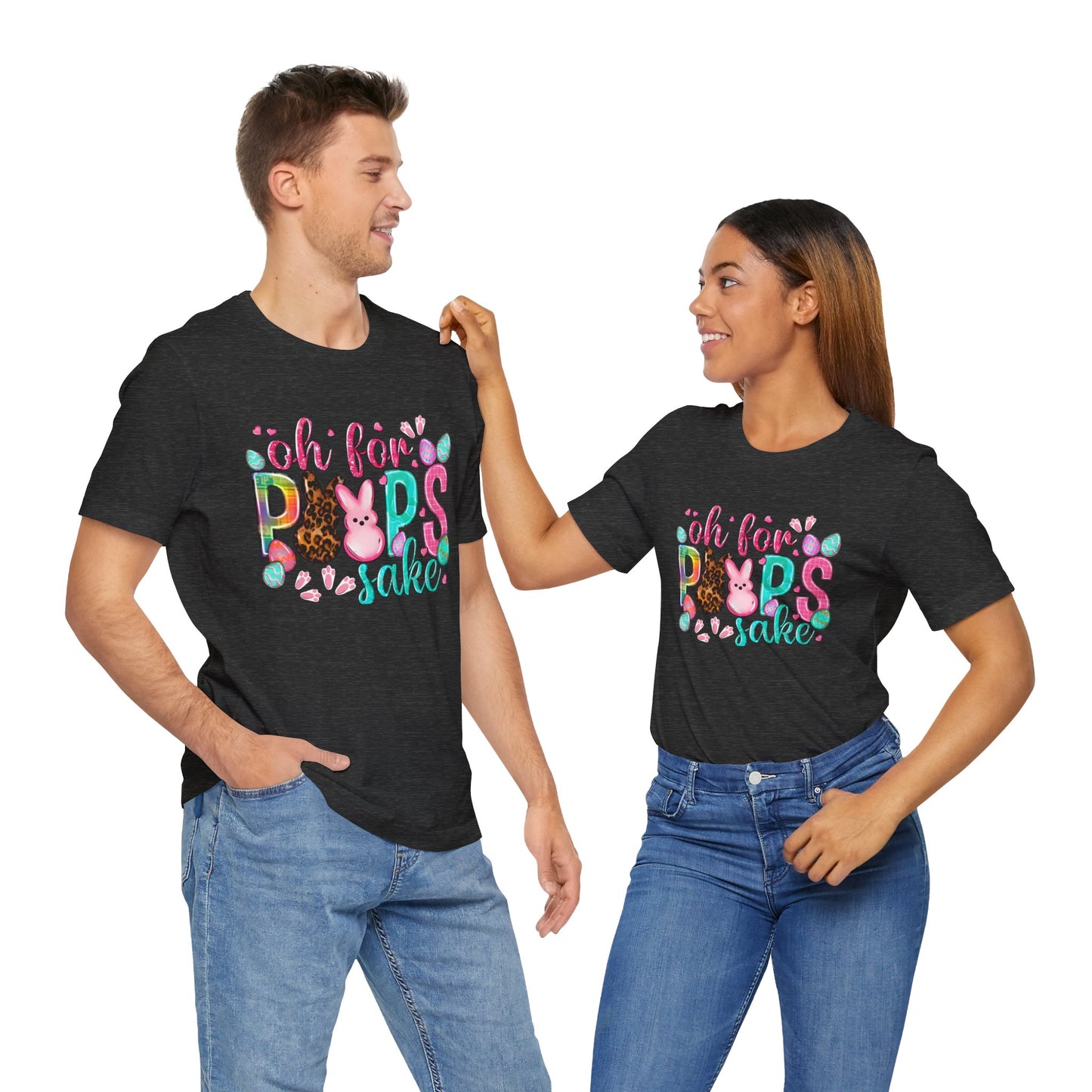 Funny Easter Shirt, Peeps Tee, Oh For Peeps Sake, Unisex T-Shirt, Bella+Canvas, Easter Gift