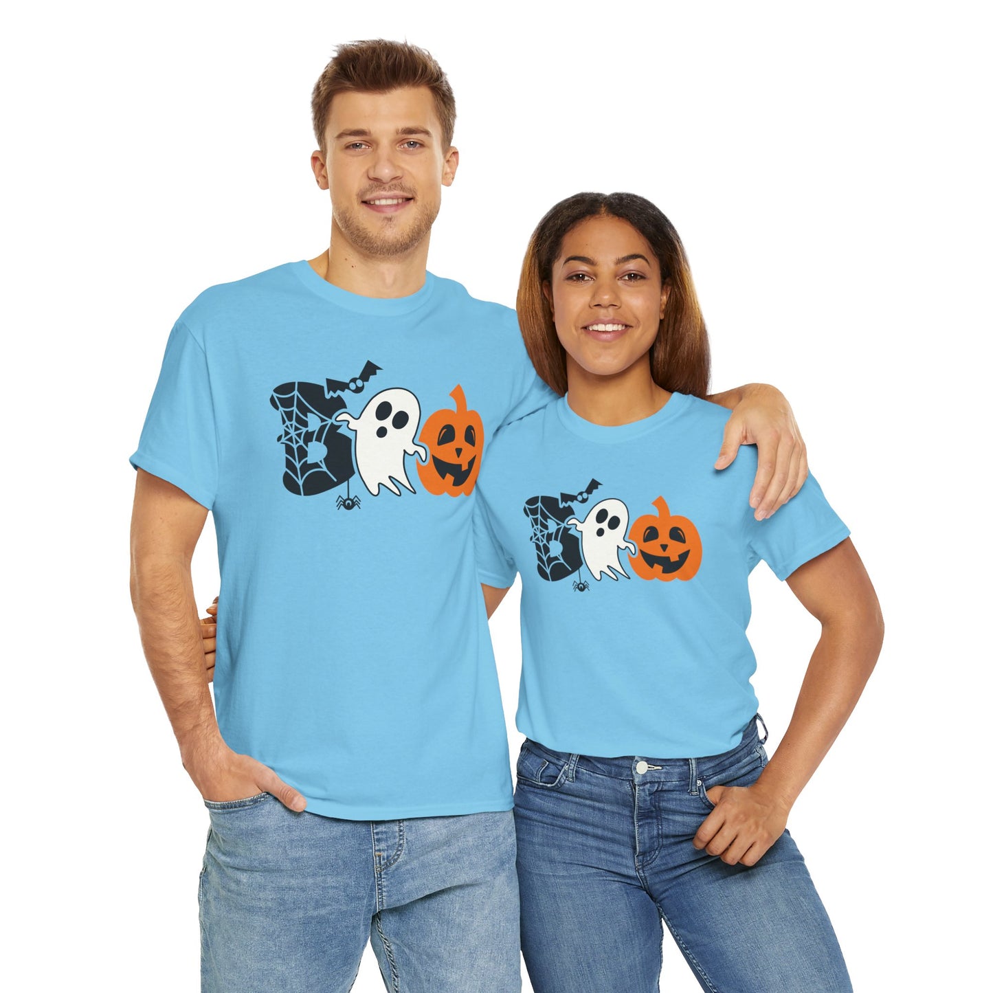 Spooky BOO Halloween T-Shirt - Adult Unisex Tee - Express Delivery available