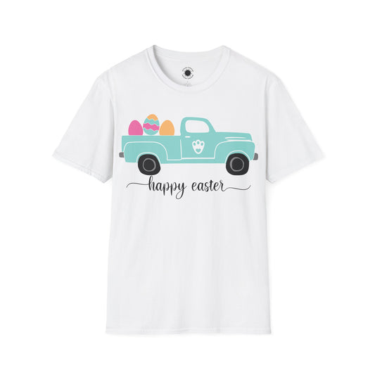 Easter Delivery Truck T-Shirt, Easter Shirt, Easter Eggs, Spring Holiday Tee, Colorful Easter Vibes, Festive Spring Graphic Tee