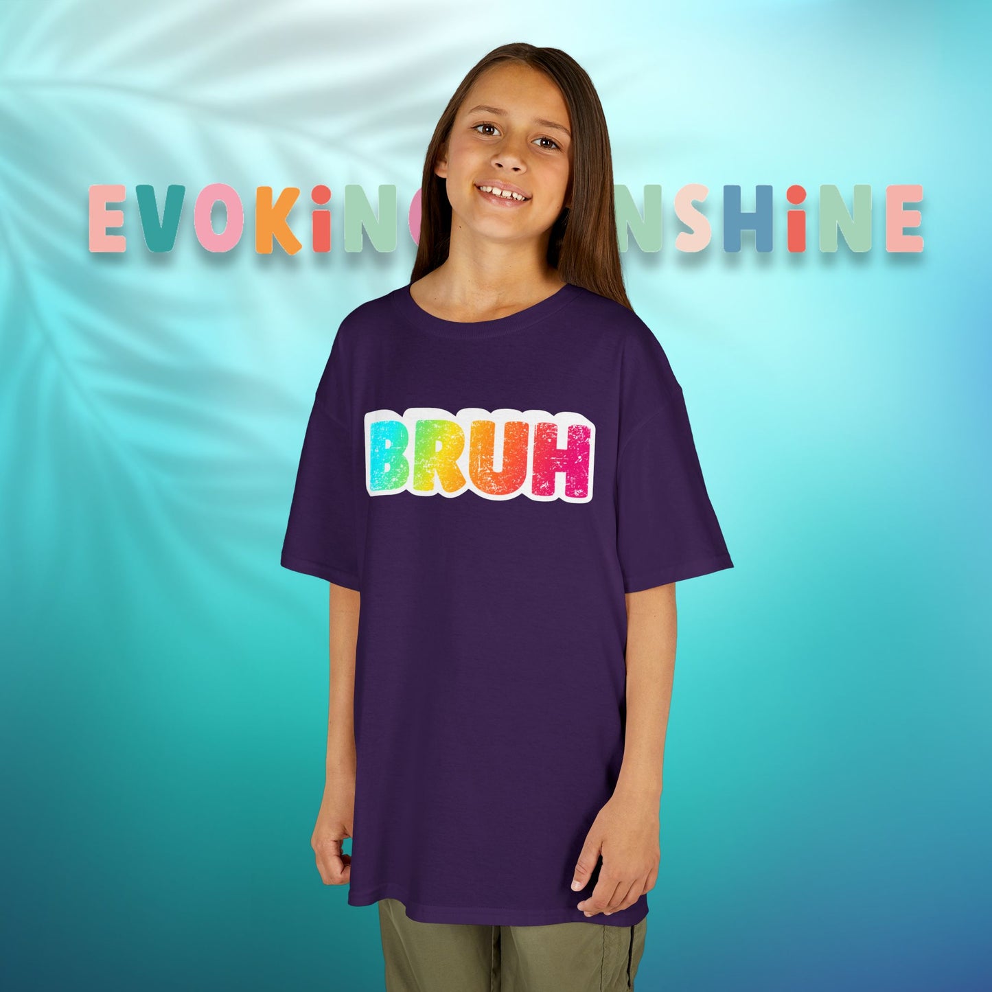 Colorful Kids' Bruh Tee - Fun T-Shirt for Playtime, Gifts, and Birthdays, Cool Kids Apparel, Active Wear, Everyday Comfort