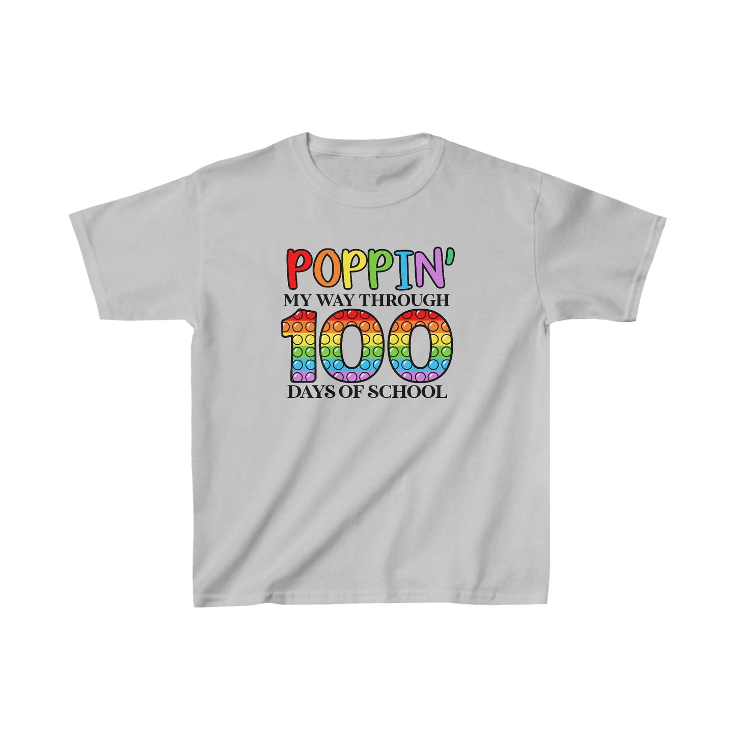 Poppin' My Way Through 100 Days of School T-Shirt, School Spirt, Youth shirt