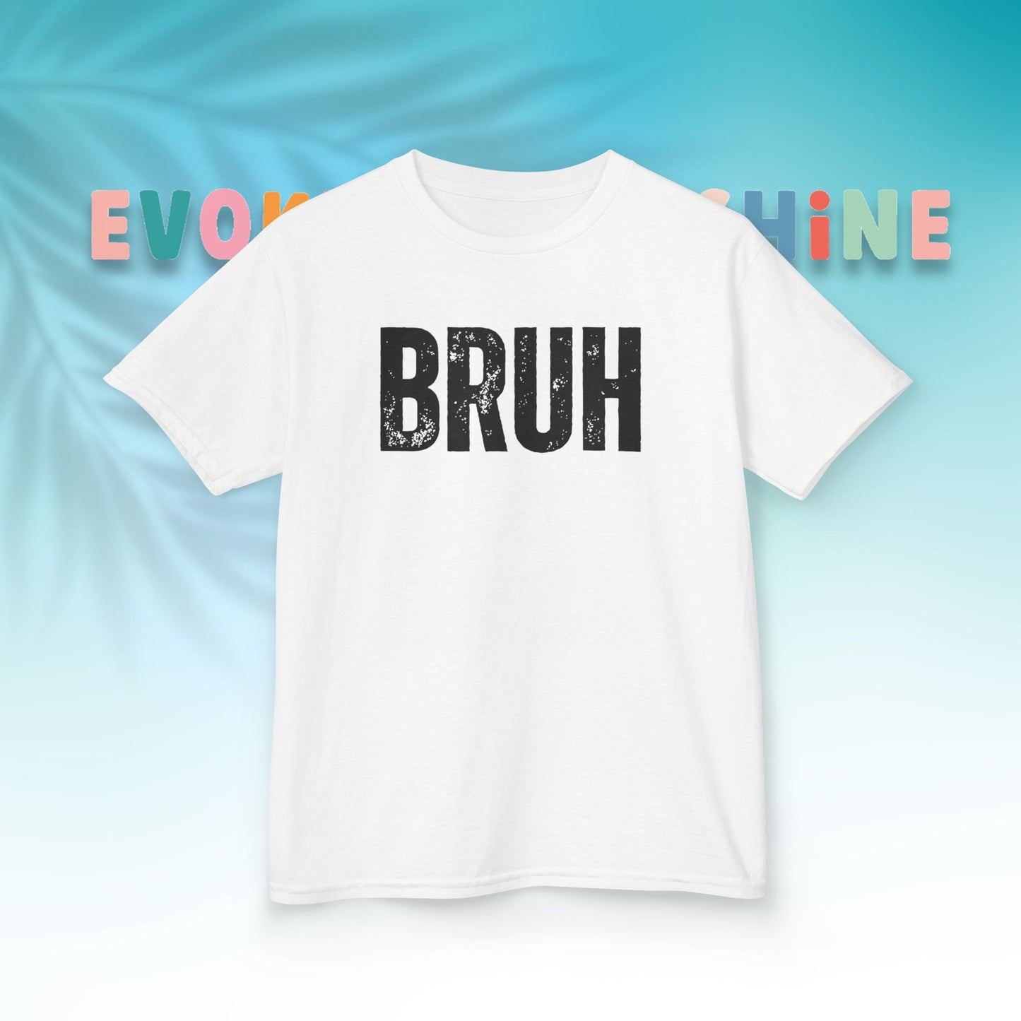 Kids Heavy Cotton™ Tee - Funny 'BRUH' Shirt for Boys & Girls, Casual Kids Wear, Gift for Birthdays, Anniversaries, Humor Apparel