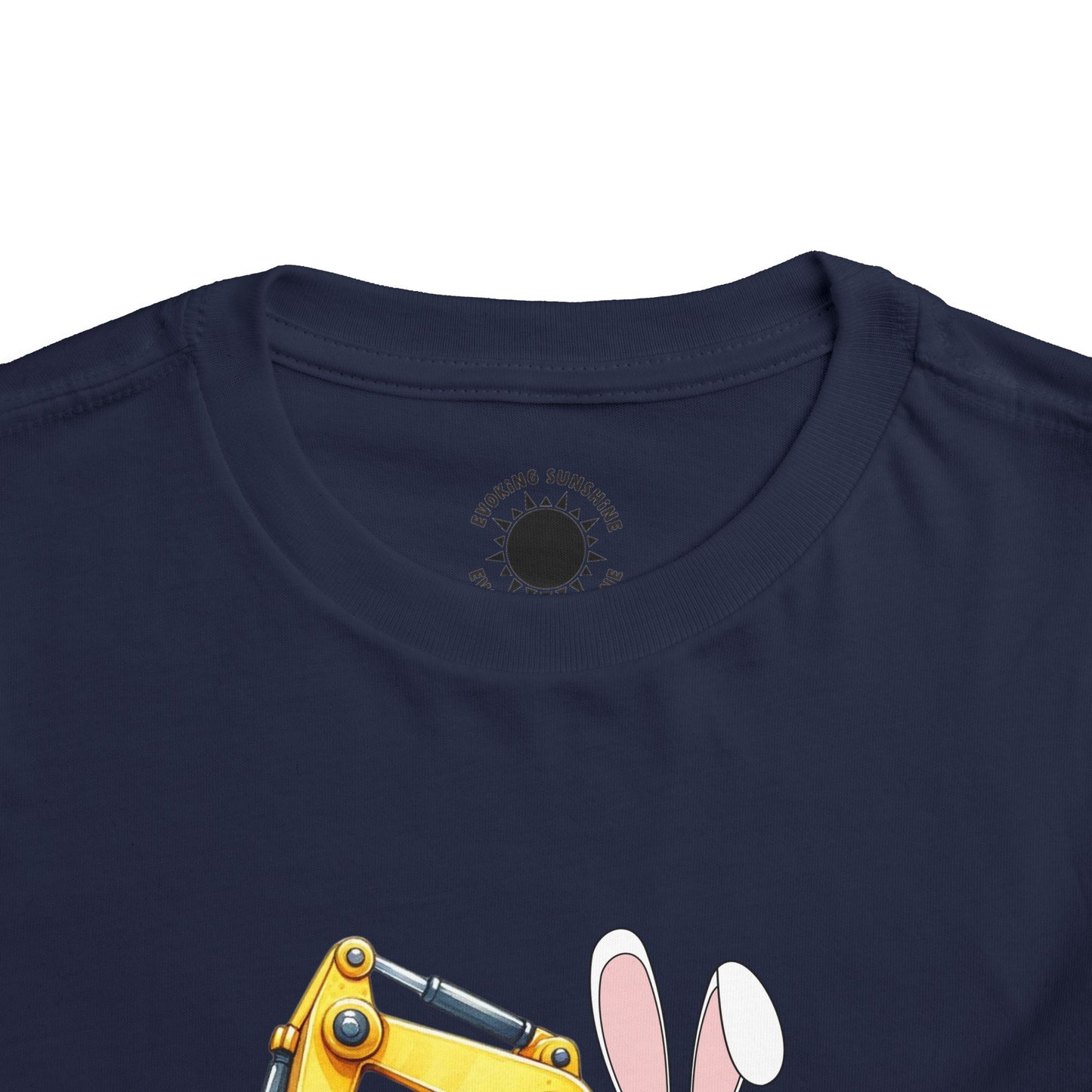 Toddler Easter Bunny Excavator Tee - Fun Spring Kids T-Shirt