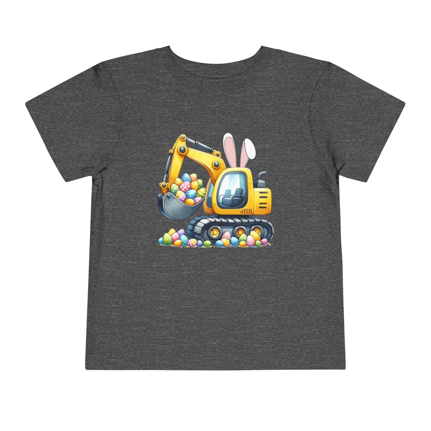 Toddler Easter Bunny Excavator Tee - Fun Spring Kids T-Shirt