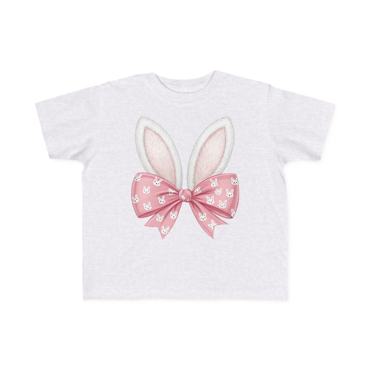 Easter Bunny Tee for Toddlers - Cute Rabbit Ears & Bow Design