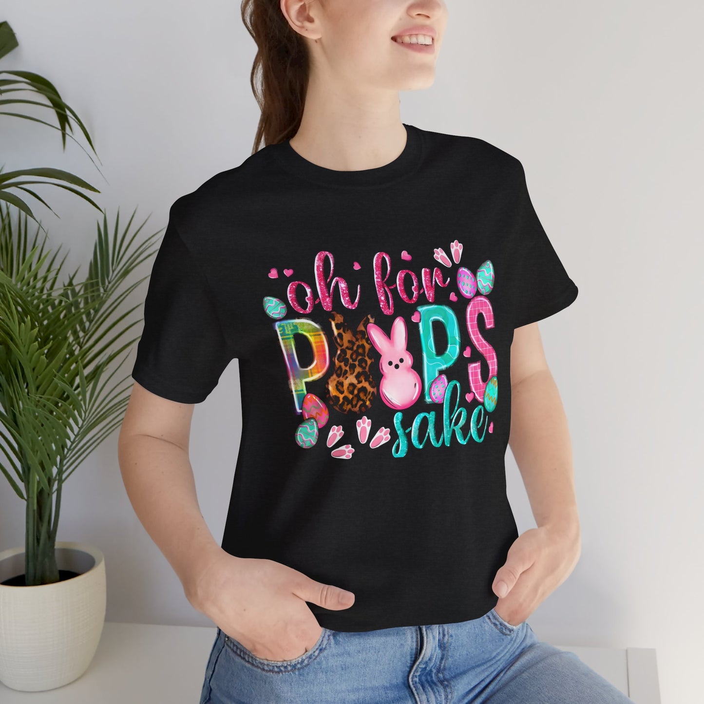 Funny Easter Shirt, Peeps Tee, Oh For Peeps Sake, Unisex T-Shirt, Bella+Canvas, Easter Gift