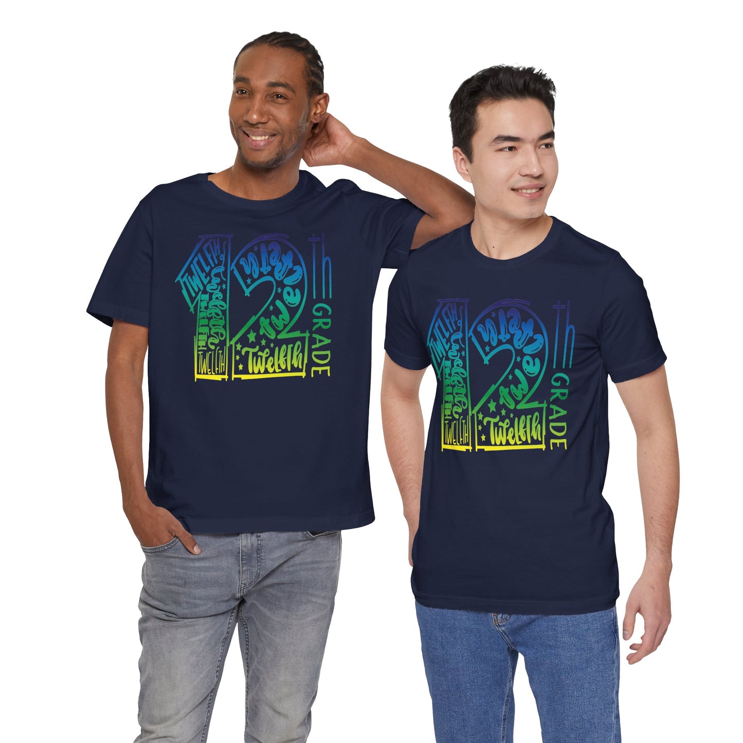 12th Grade Celebration Short Sleeve Tee, High School, School Year, 12 grade, Senior Year, Senior Class