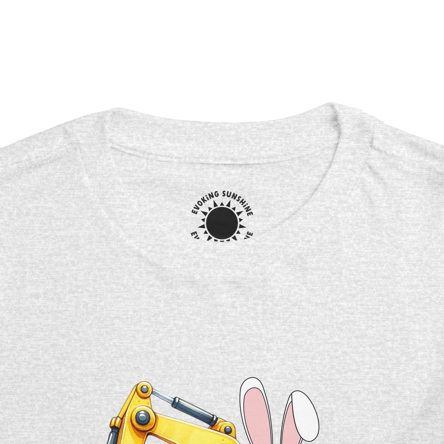 Toddler Easter Bunny Excavator Tee - Fun Spring Kids T-Shirt