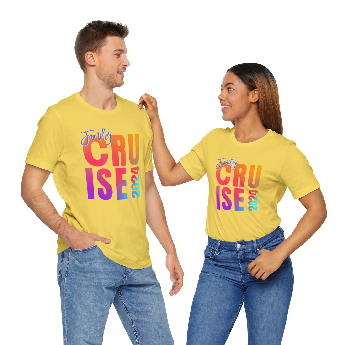 Family Cruise 2024, Adult, Unisex Jersey Short Sleeve Tee, Express Delivery available