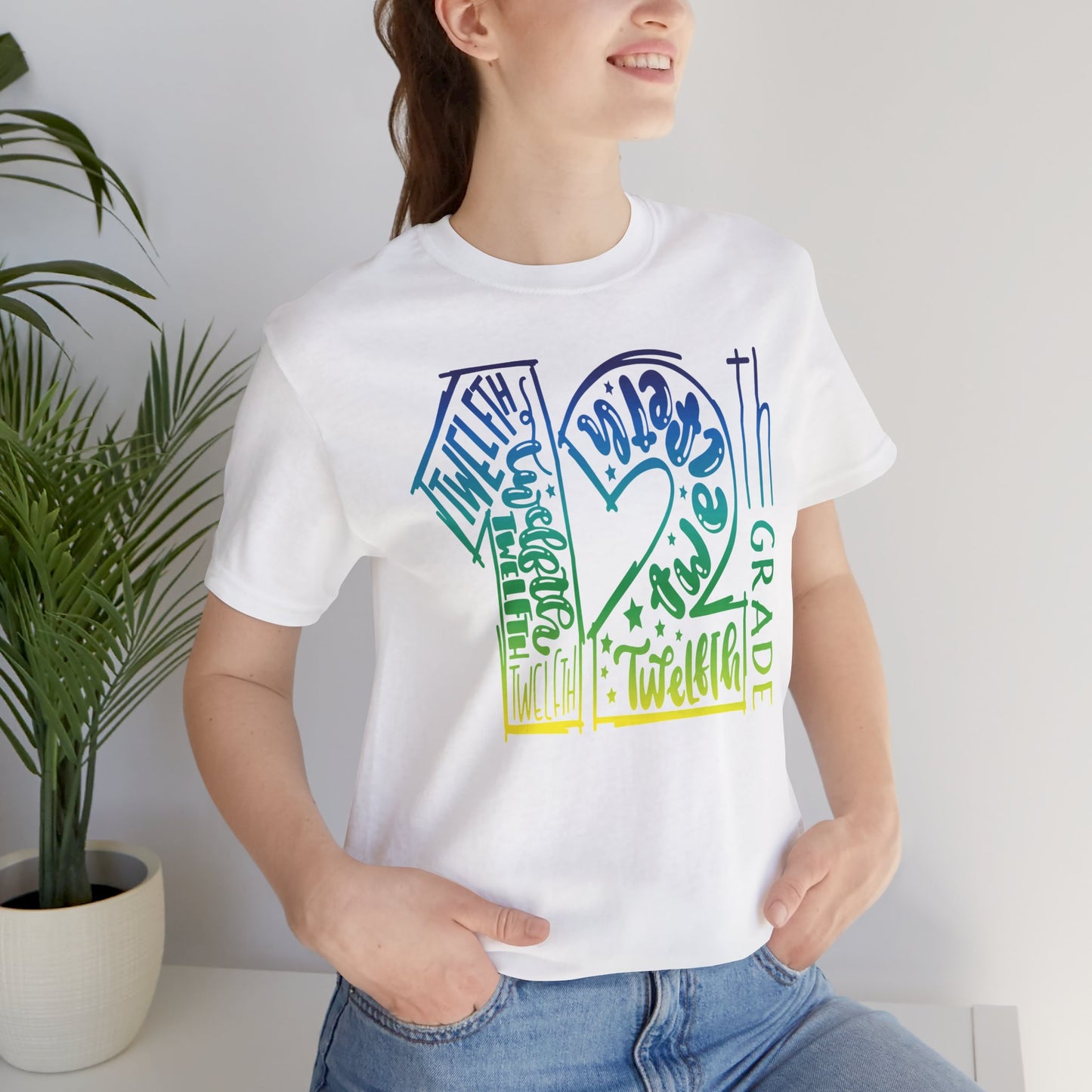 12th Grade Celebration Short Sleeve Tee, High School, School Year, 12 grade, Senior Year, Senior Class
