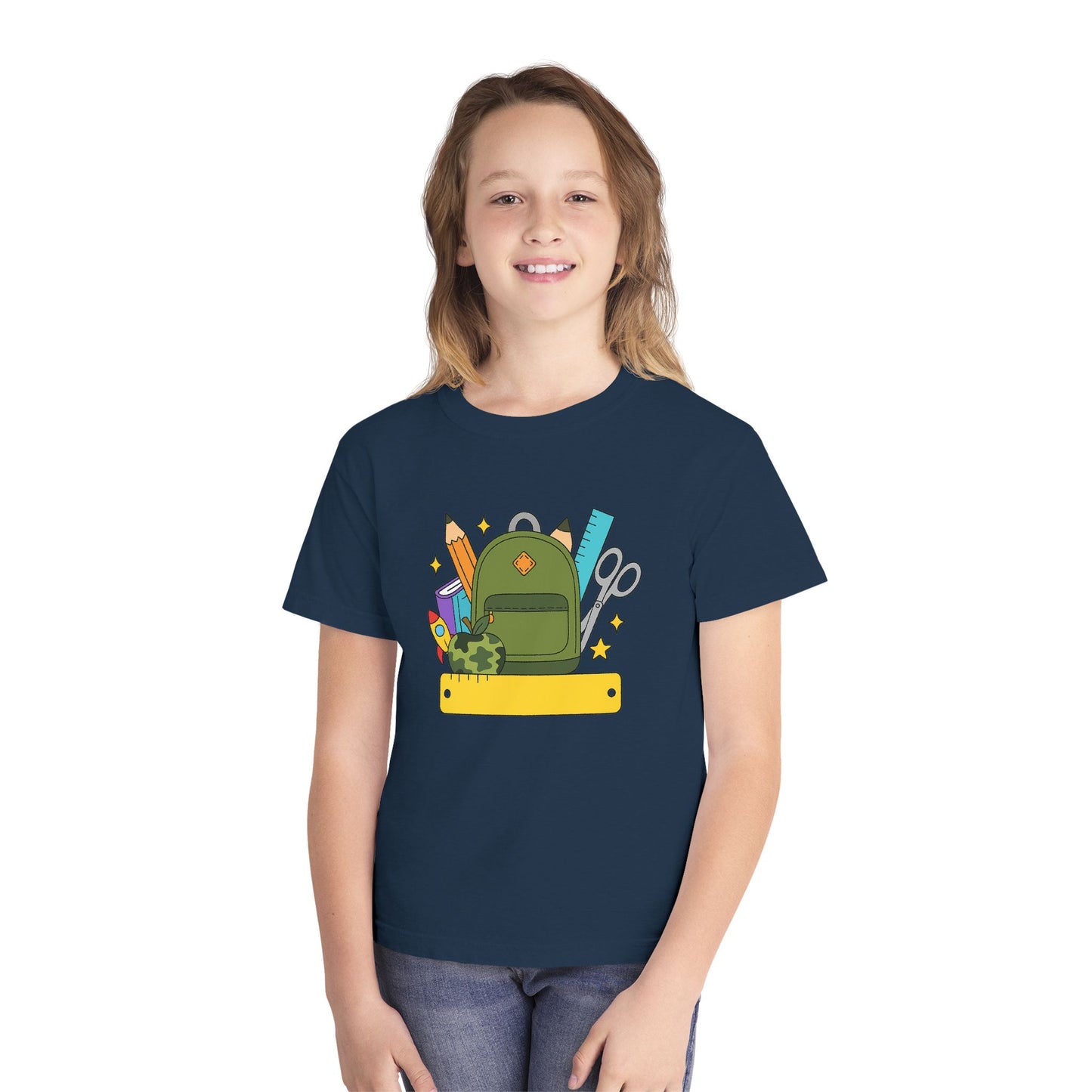 Personalized Boys Back To School Youth Tee, Personalized Boy Shirt, Backpack, Bookbag Shirt