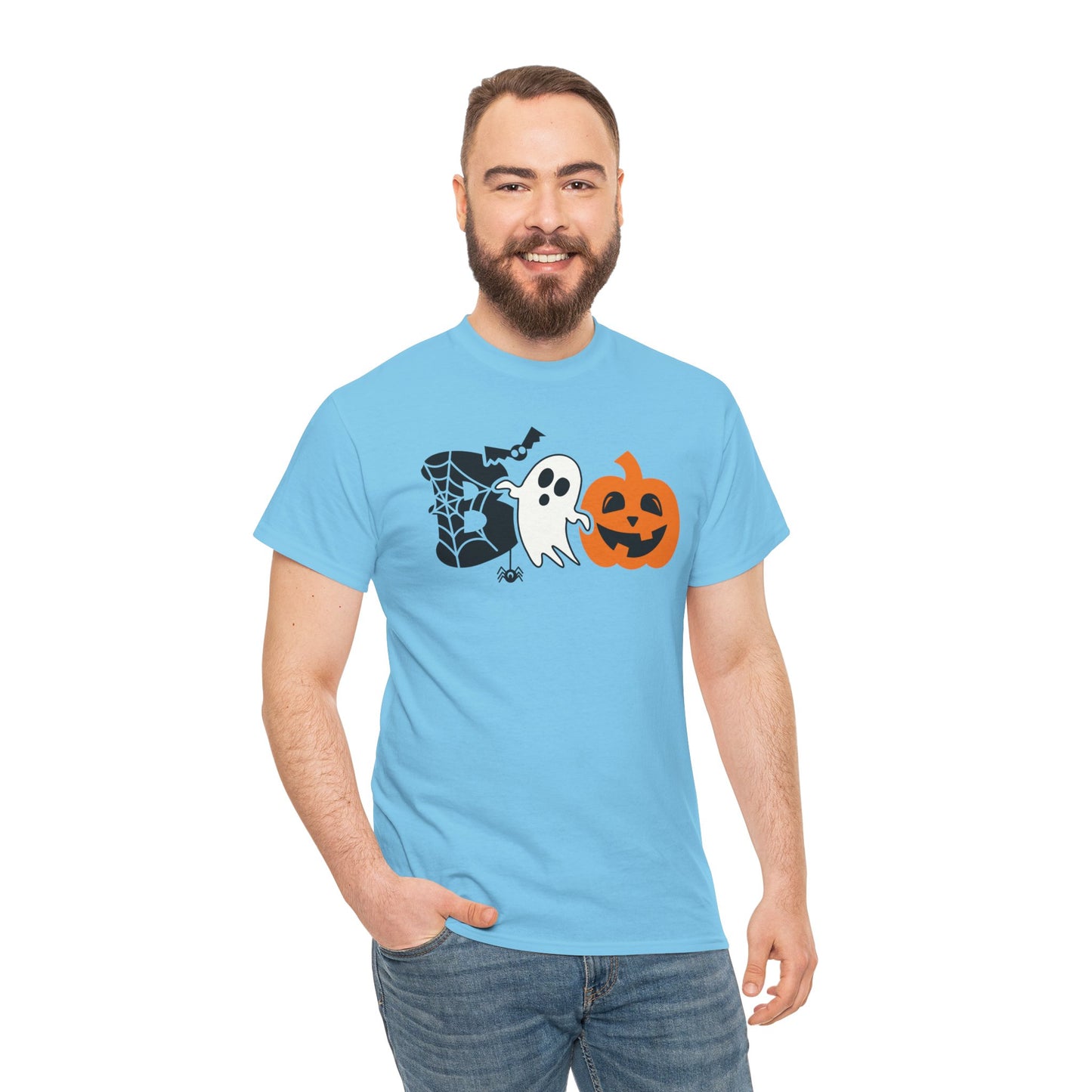 Spooky BOO Halloween T-Shirt - Adult Unisex Tee - Express Delivery available