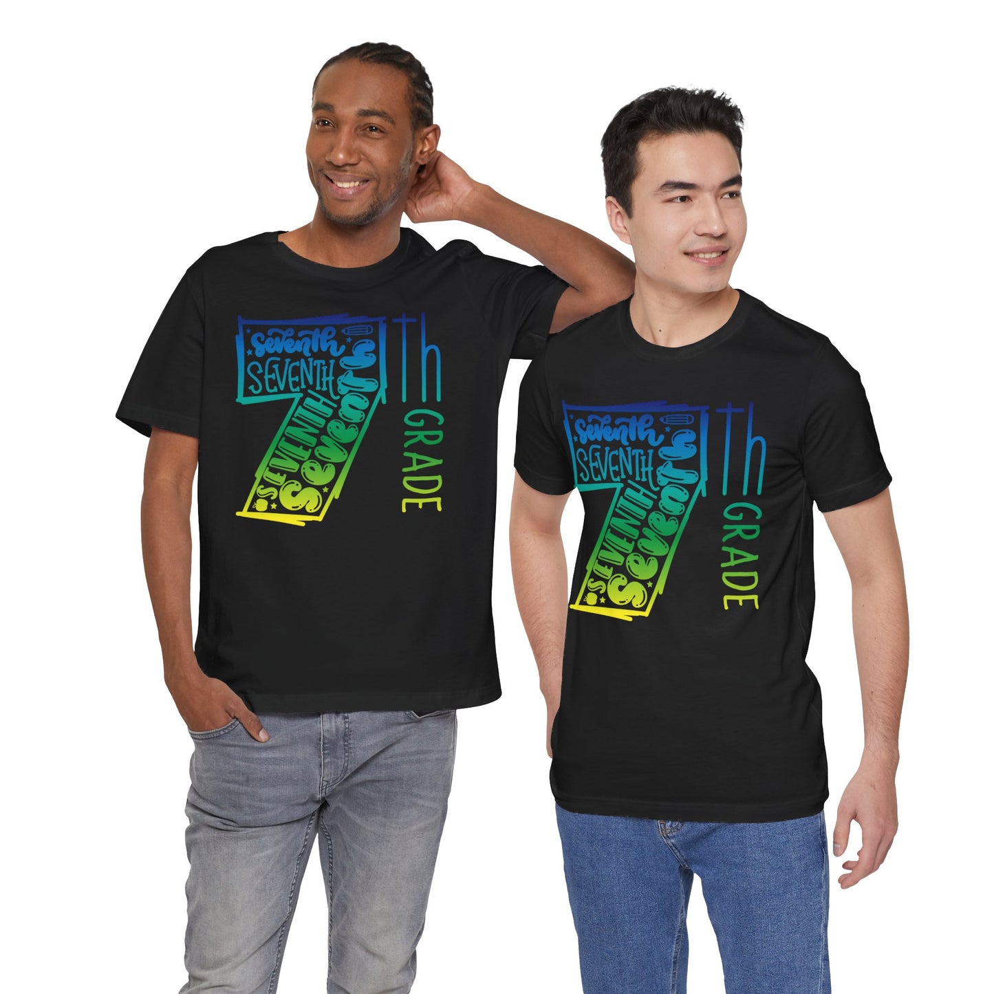 7th Grade Celebration Short Sleeve Tee, Middle School, School Year, Seventh grade