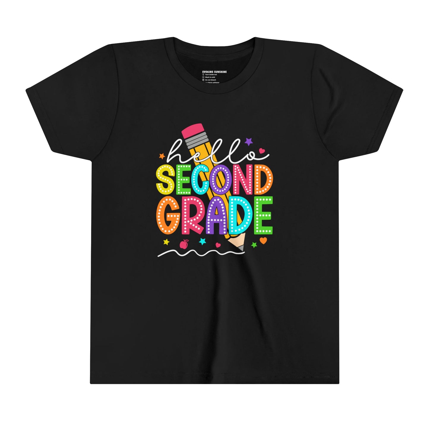Hello Second Grade Back to School Shirt, 2nd Grade, Elementary School