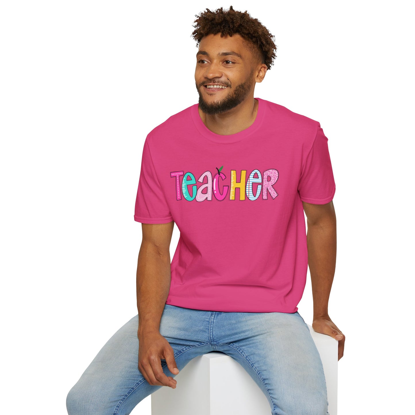 Colorful Teacher T-Shirt, Gift for Teachers, Cute Appreciation Shirt, Back to School Tee, Classroom Outfit, Teacher Gifts