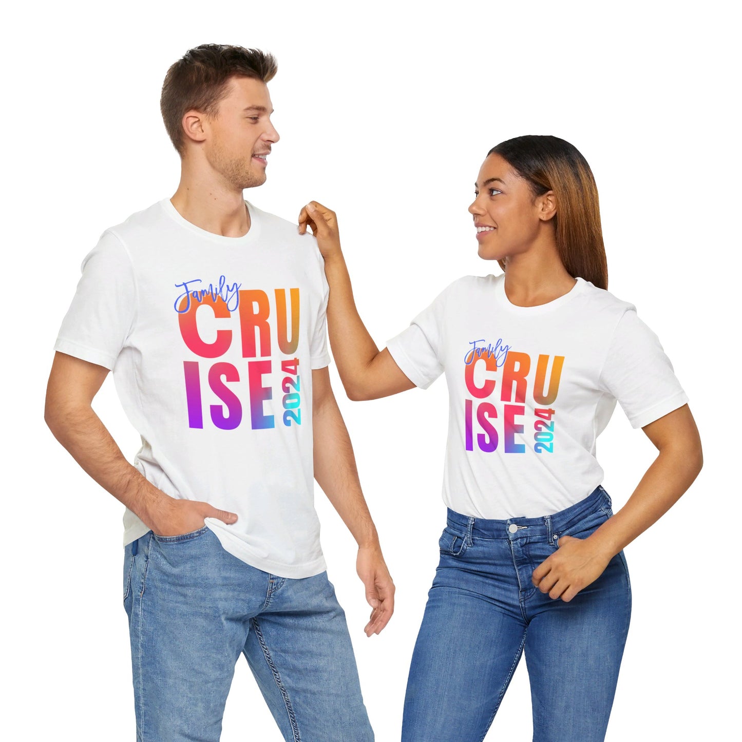 Family Cruise 2024, Adult, Unisex Jersey Short Sleeve Tee, Express Delivery available