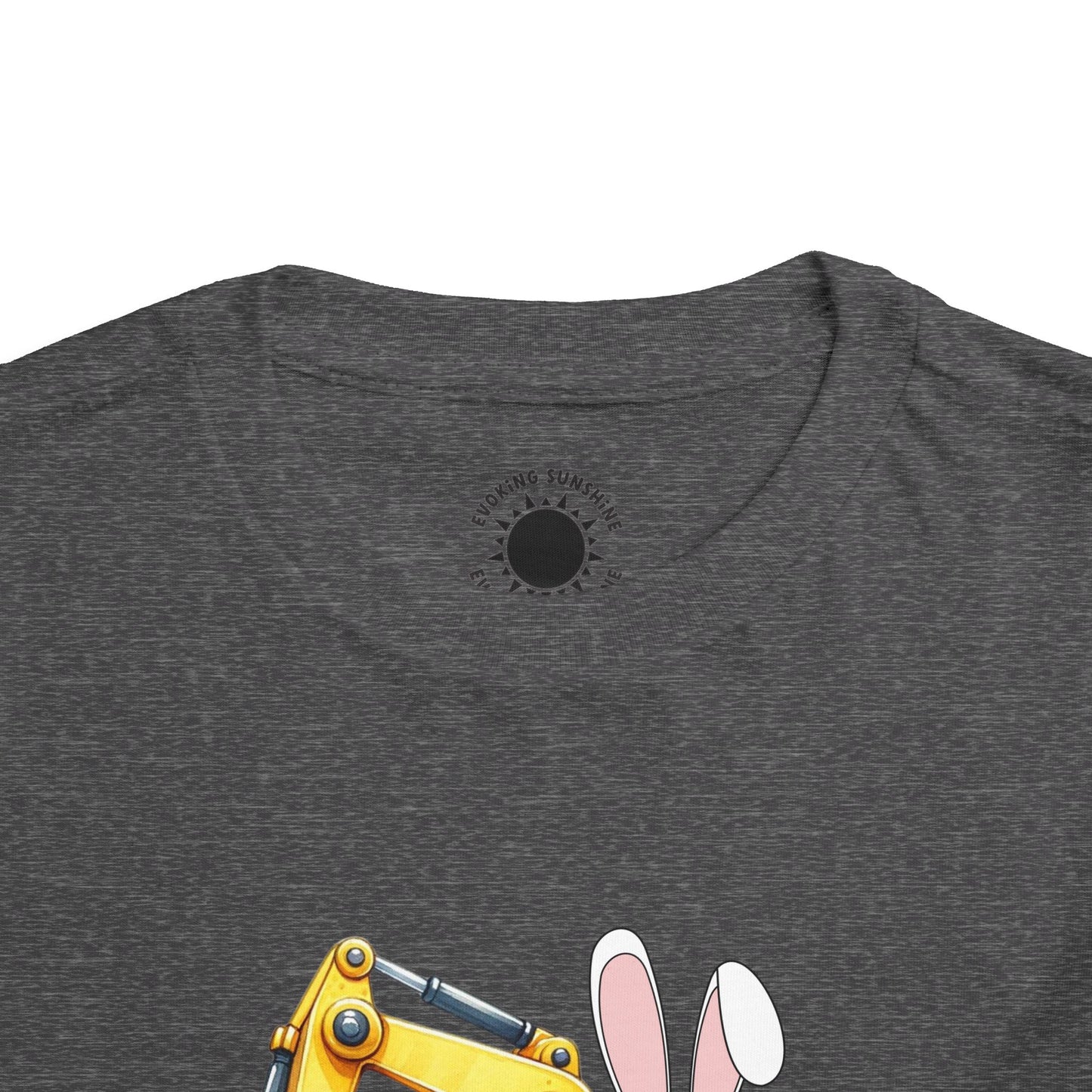 Toddler Easter Bunny Excavator Tee - Fun Spring Kids T-Shirt