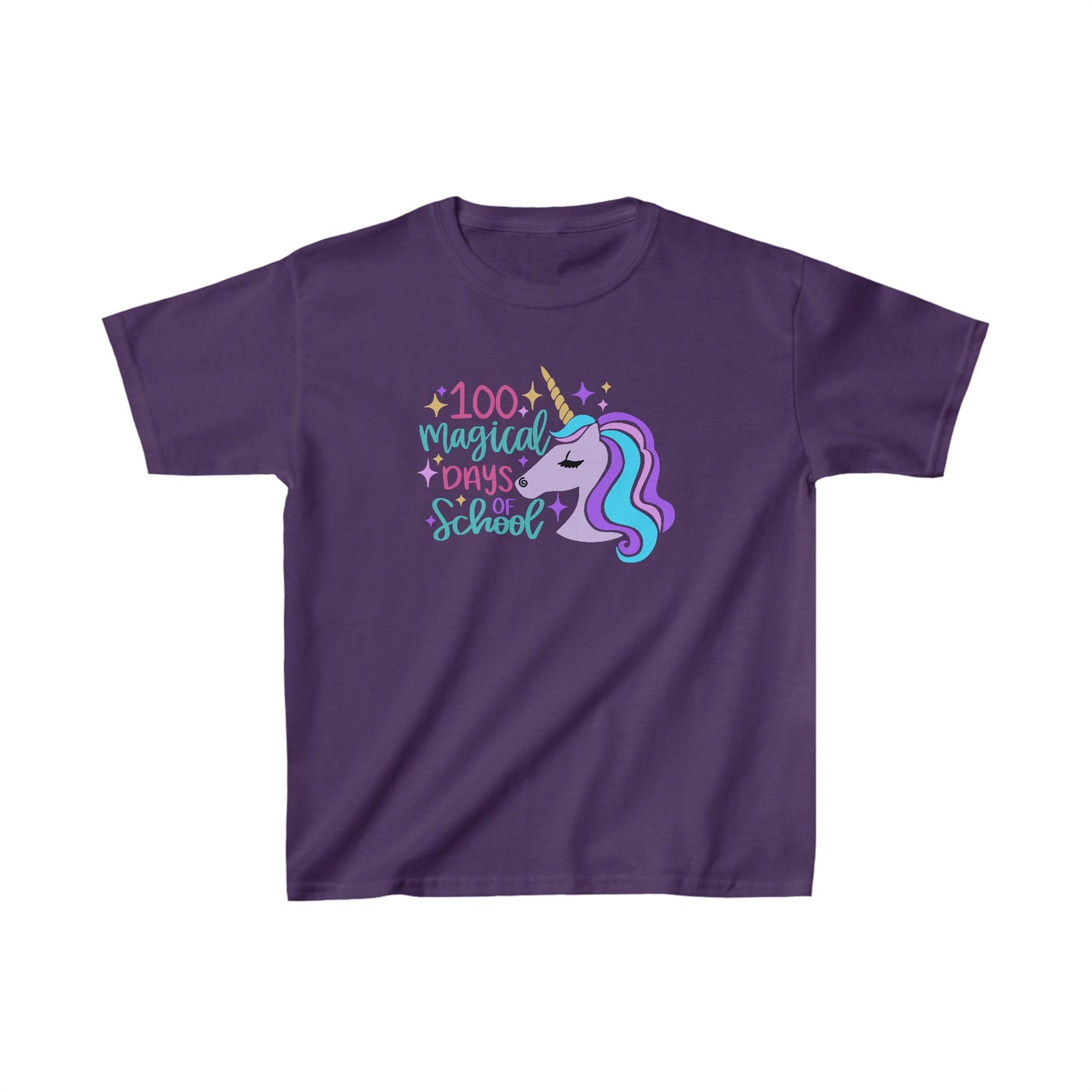 100 Magical Days of School Unicorn T-Shirt, Youth, School Spirit