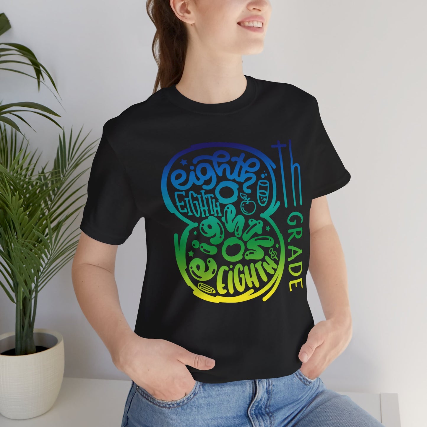 8th Grade Celebration Short Sleeve Tee, Middle School, School Year, Eighth grade