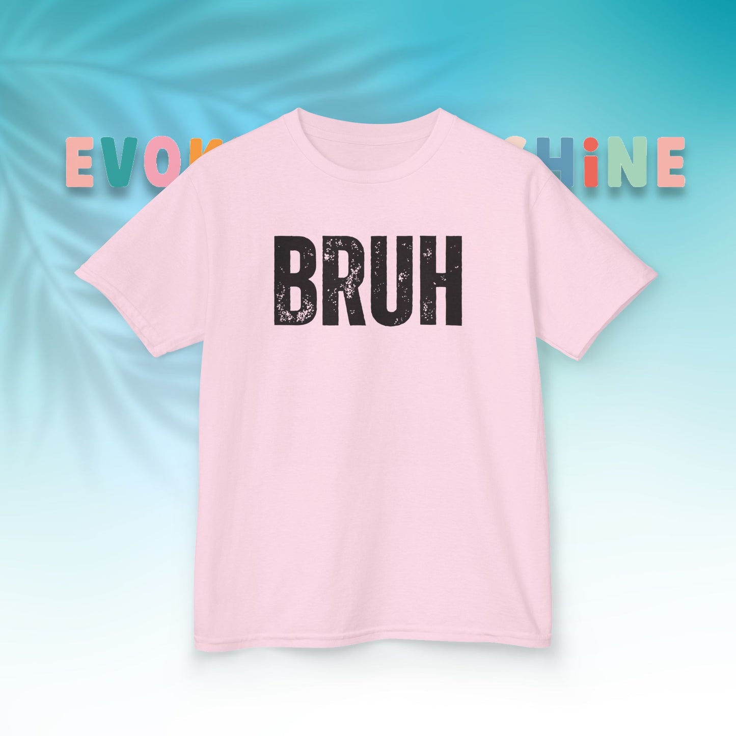Kids Heavy Cotton™ Tee - Funny 'BRUH' Shirt for Boys & Girls, Casual Kids Wear, Gift for Birthdays, Anniversaries, Humor Apparel