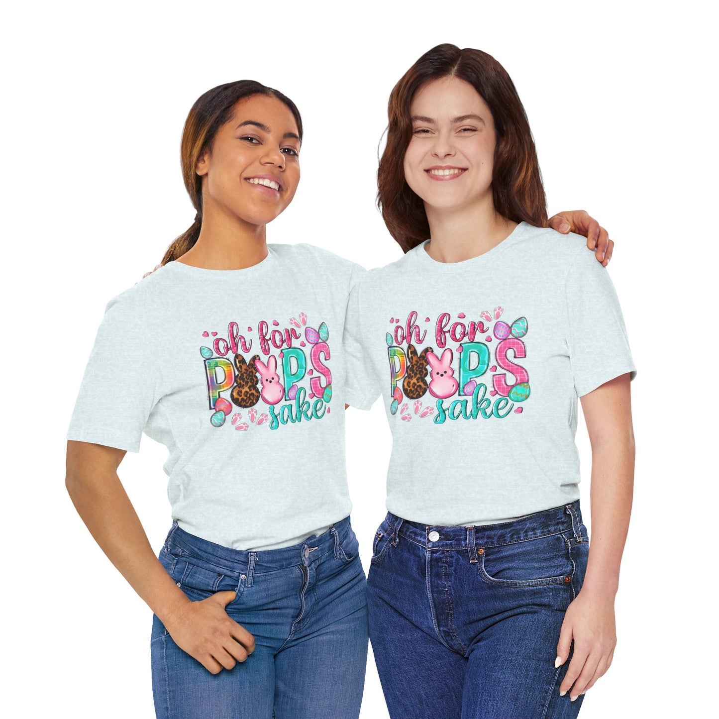 Funny Easter Shirt, Peeps Tee, Oh For Peeps Sake, Unisex T-Shirt, Bella+Canvas, Easter Gift