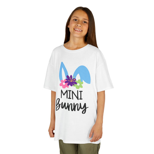 Kids Bunny Easter Shirt, Mommy and Me Matching Tee, Bunny Ears Flowers, Children's T-Shirt, Easter Bunny Shirt