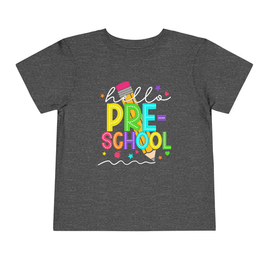 Hello Preschool, Back to School Shirt, Preschool, MDO, Mothers Day Out, Toddler T-Shirt