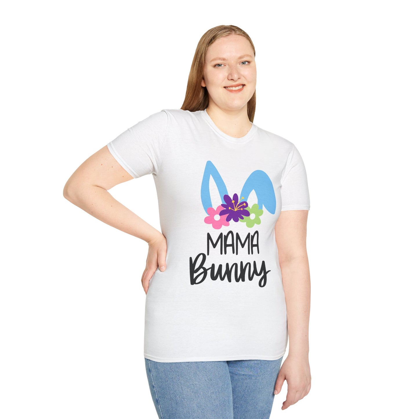 Mama Bunny Easter Unisex T-Shirt, Mommy and Me Matching Shirts, Rabbit Family Tee, Easter Bunny Shirt, Easter Gift for Mom