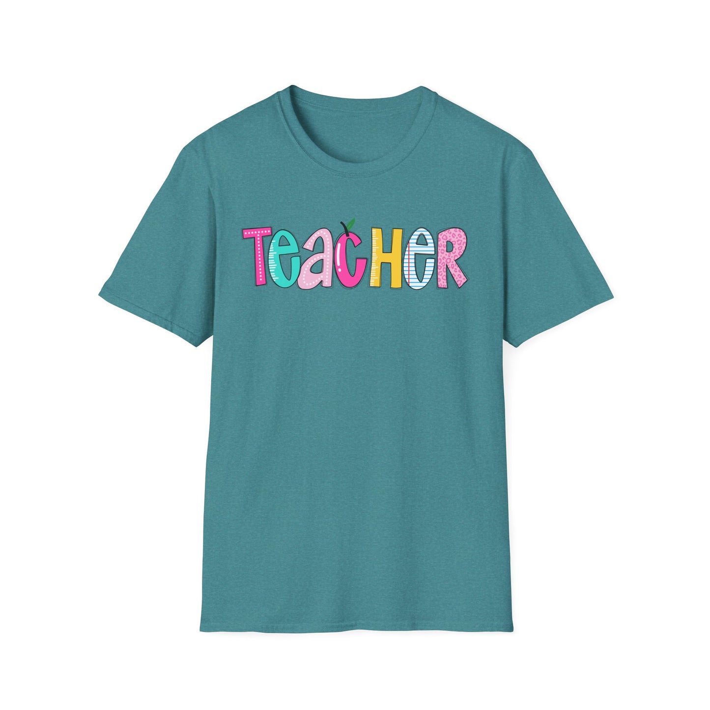 Colorful Teacher T-Shirt, Gift for Teachers, Cute Appreciation Shirt, Back to School Tee, Classroom Outfit, Teacher Gifts