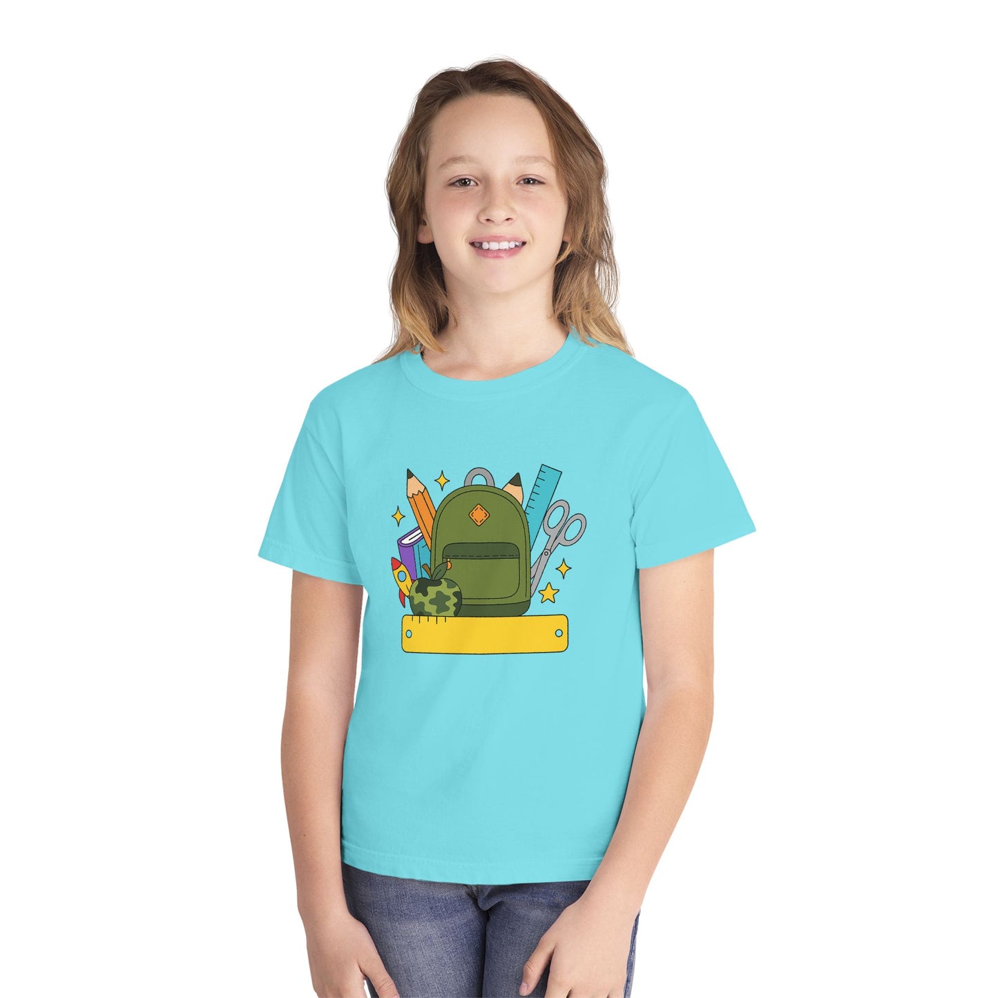 Personalized Boys Back To School Youth Tee, Personalized Boy Shirt, Backpack, Bookbag Shirt