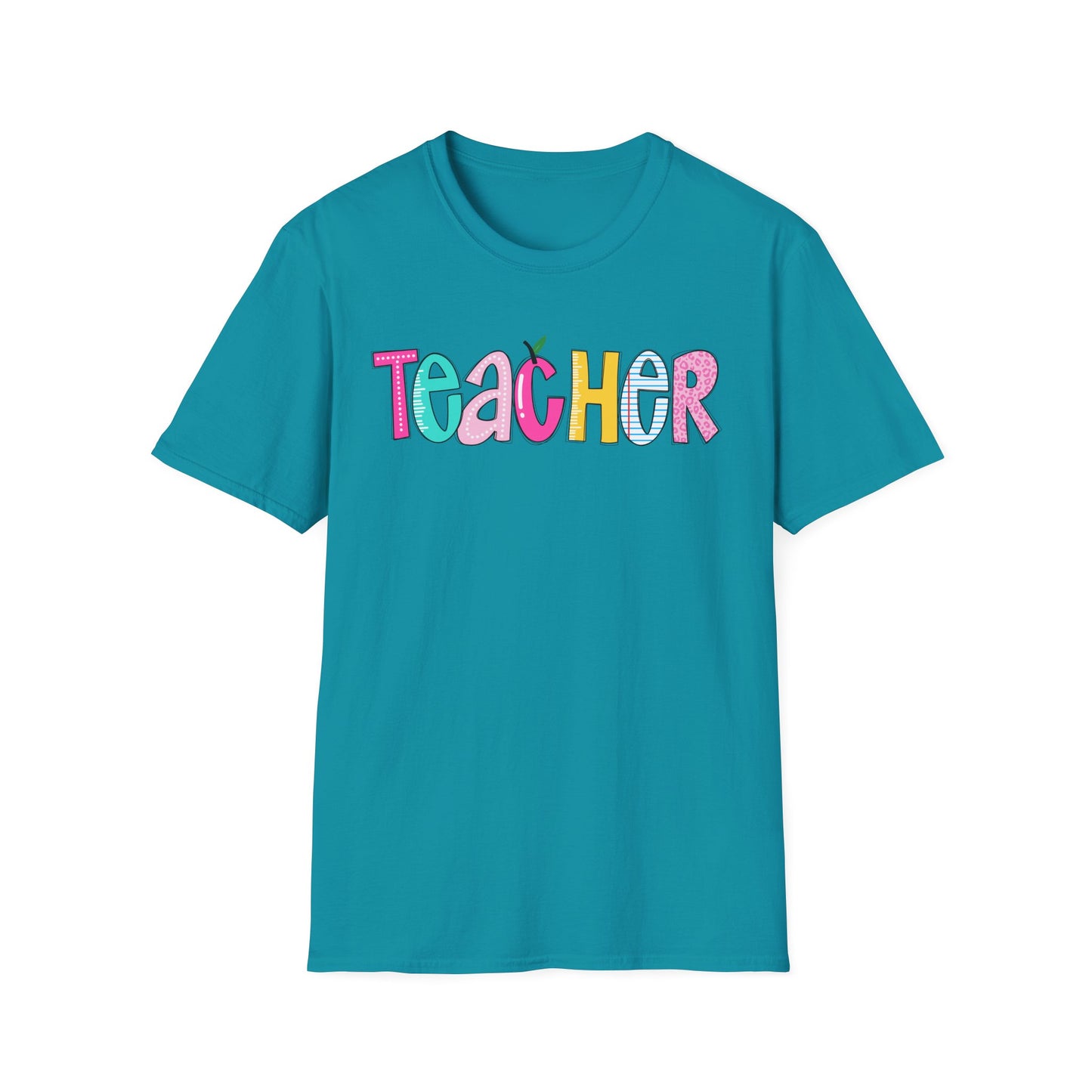 Colorful Teacher T-Shirt, Gift for Teachers, Cute Appreciation Shirt, Back to School Tee, Classroom Outfit, Teacher Gifts