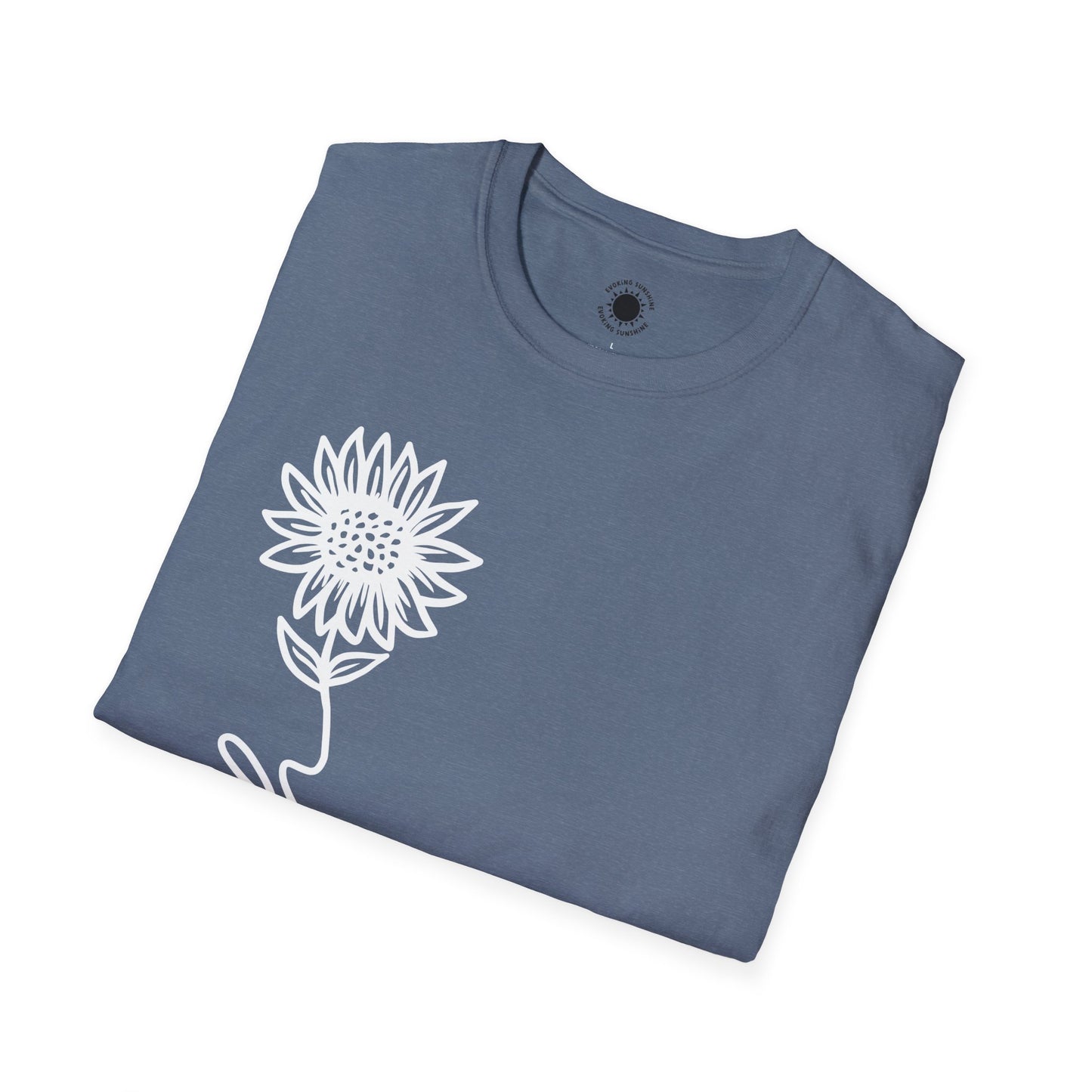 Faith-Inspired Unisex Softstyle T-Shirt - Floral Design for Everyday Wear