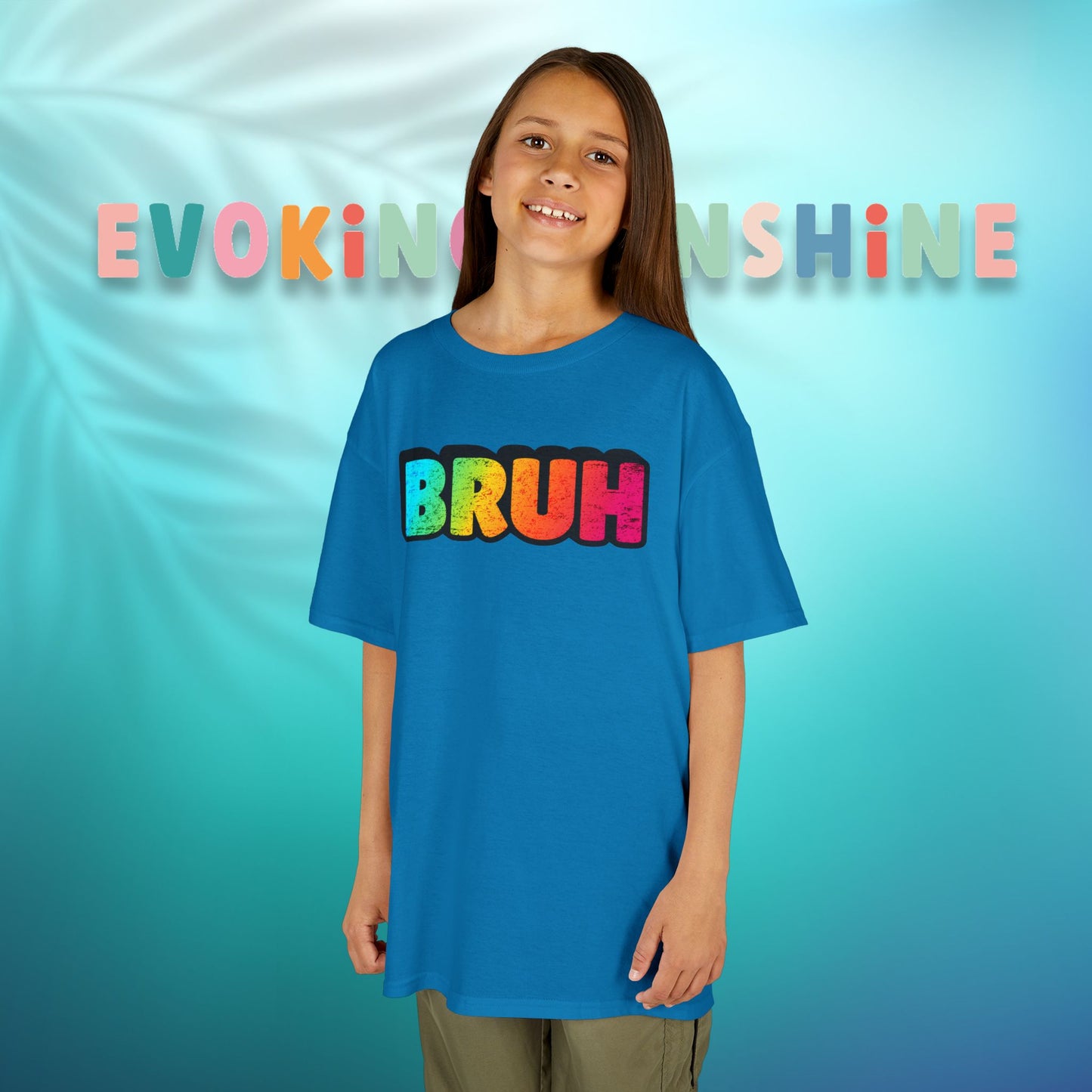 Colorful Kids' Bruh Tee - Fun T-Shirt for Playtime, Gifts, and Birthdays, Cool Kids Apparel, Active Wear, Everyday Comfort