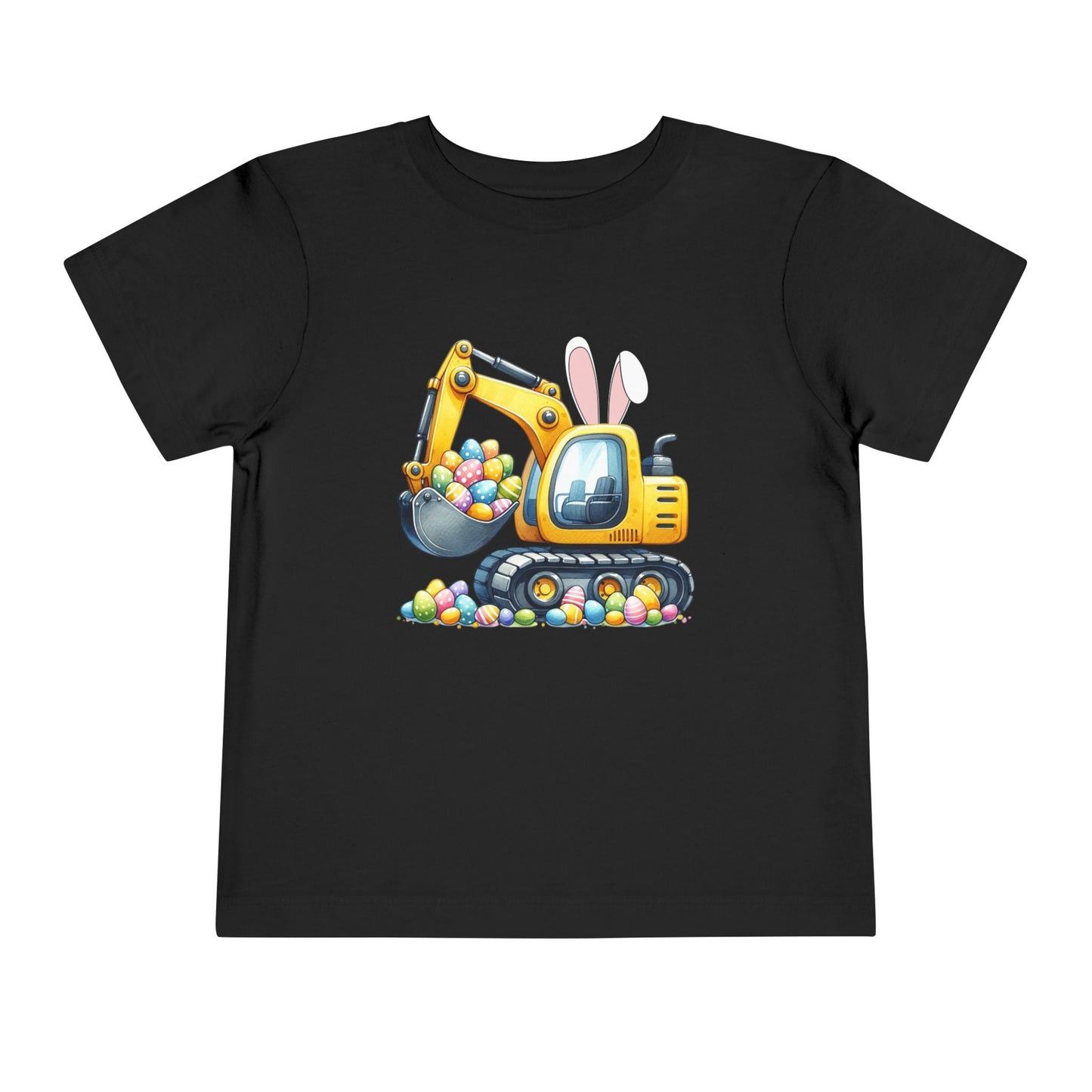 Toddler Easter Bunny Excavator Tee - Fun Spring Kids T-Shirt