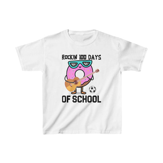 Rockin' 100 Days of School Shirt – Sweet Tunes for a Sweet Milestone! - Celebration School Shirt - Kids Heavy Cotton™ Tee